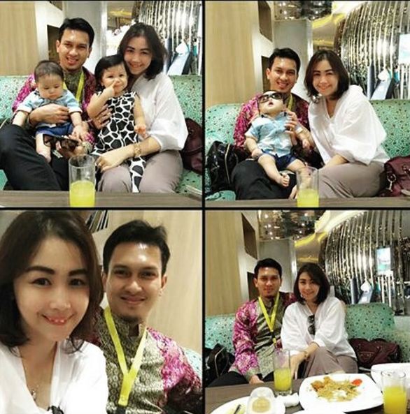 15 Foto buktikan Ahsan, si juara dunia bulutangkis sosok ayah hangat