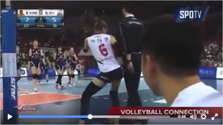 VIDEO : Kocaknya tim voli putri di Korea ini rayakan poin