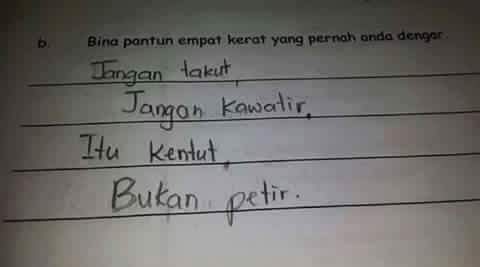 jawaban murid malaysia  © 2016 brilio.net jawaban murid malaysia  © 2016 brilio.net