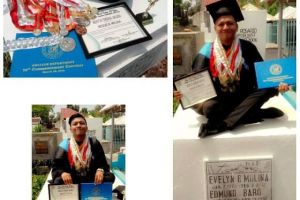 Pemuda yatim piatu ini rayakan wisuda di makam ibunya, bikin mewek