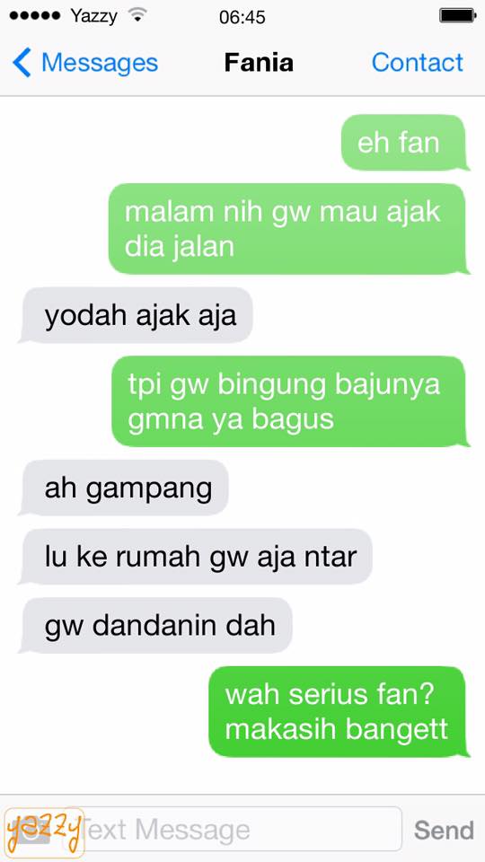 SMS persahabatan © 2016 brilio.net