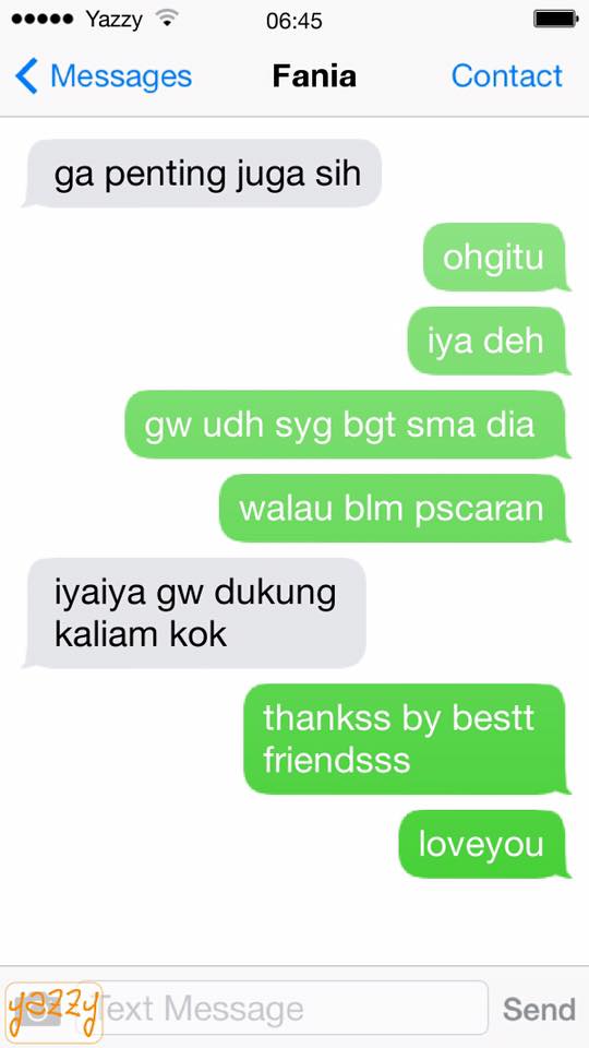 SMS persahabatan © 2016 brilio.net