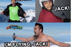 Tirukan adegan di film Titanic, gaya Raffi Ahmad malah bikin ngakak