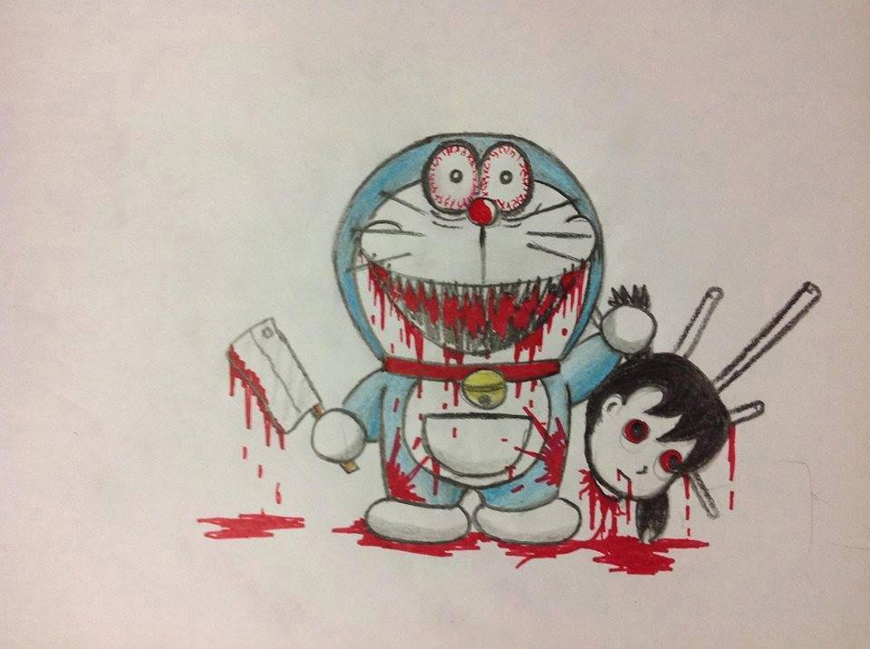  Contoh  Gambar  Ilustrasi Kartun  Doraemon  Yang  Mudah  