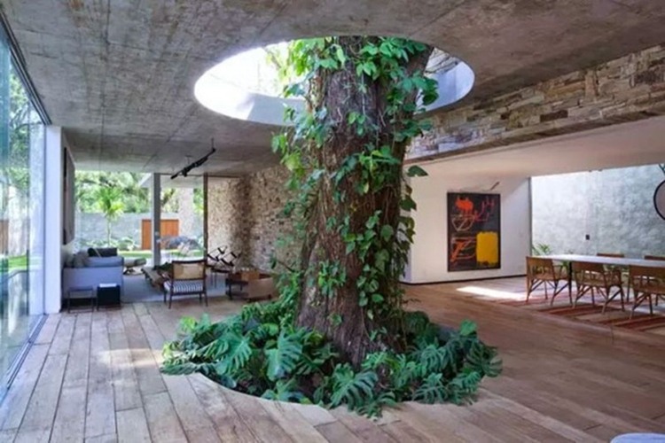 14 Inspirasi keren jika pembangunan gedung terhalang pohon, top!