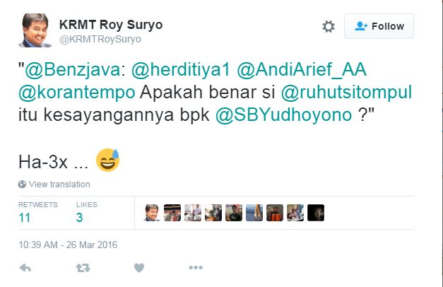 Kontroversi Roy Suryo © 2016 brilio.net