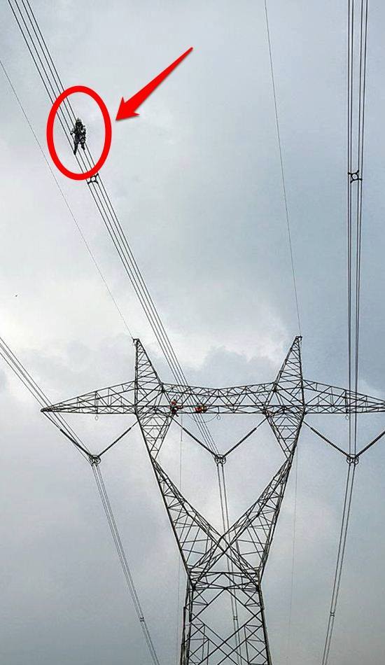 aksi akrobat petugas pln © 2016 brilio.net