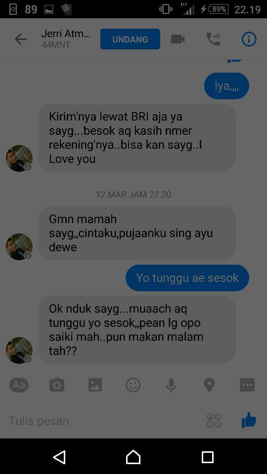 percakapan modus penipuan © 2016 brilio.net