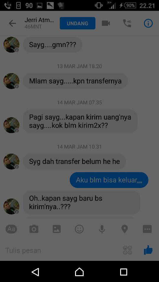 percakapan modus penipuan © 2016 brilio.net