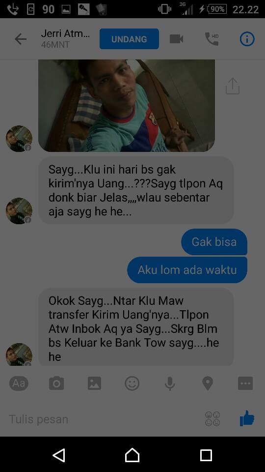 percakapan modus penipuan © 2016 brilio.net