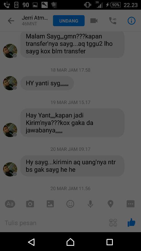 percakapan modus penipuan © 2016 brilio.net