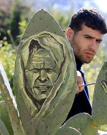 Penuh haru, Seniman ini ungkap keadaan rakyat Palestina lewat kaktus