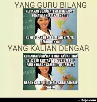 meme matematika bikin kangen guru © 2016 brilio.net