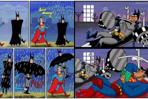 25 Komik Batman v Superman ini bakal bikin kamu ketawa, kocak abis!
