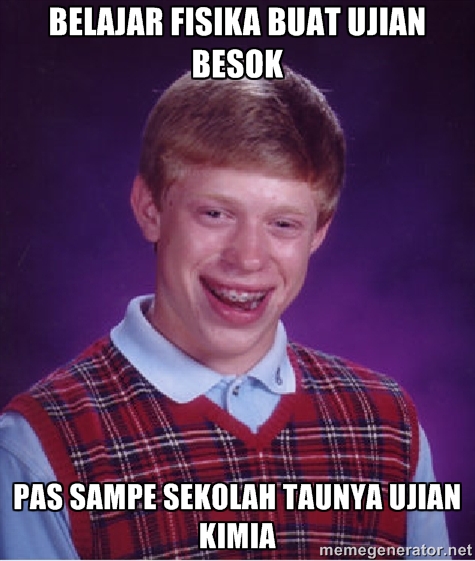 Meme pelajaran Fisika © 2016 brilio.net