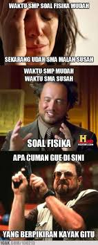 Meme pelajaran Fisika © 2016 brilio.net