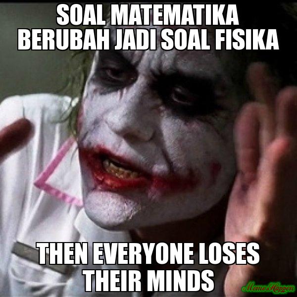 Meme pelajaran Fisika © 2016 brilio.net