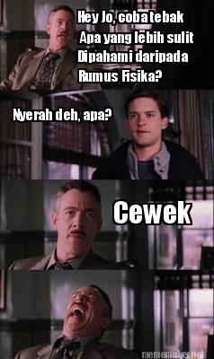 Meme pelajaran Fisika © 2016 brilio.net