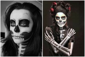 15 Inspirasi makeup ala tengkorak ini keren banget, berani coba?  