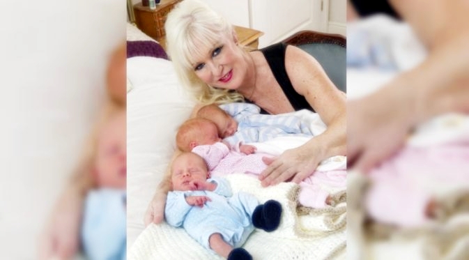 Usia 55 tahun, wanita ini melahirkan bayi kembar tiga