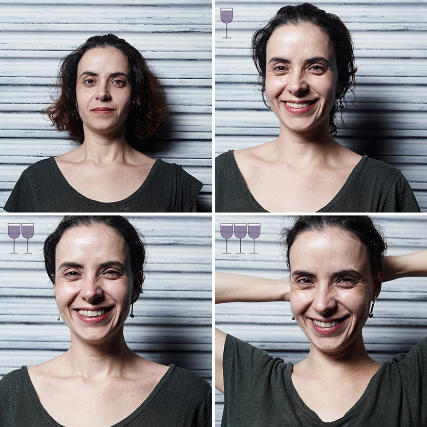 See these lovely girls’ faces change after 1, 2, and 3 glasses of wine