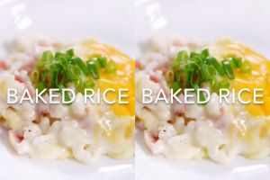 Ini resep sedap nikmat baked rice ala cafe, bikin sendiri di rumah ya!