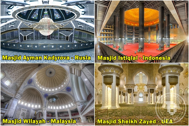 Foto interior 15 masjid ini bikin hati adem, favoritmu nomor berapa?