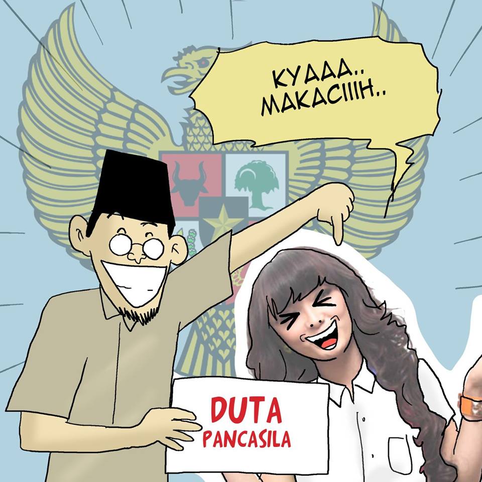 10 Komik strip nyindir banget Zaskia Gotik si Duta Pancasila, menohok!