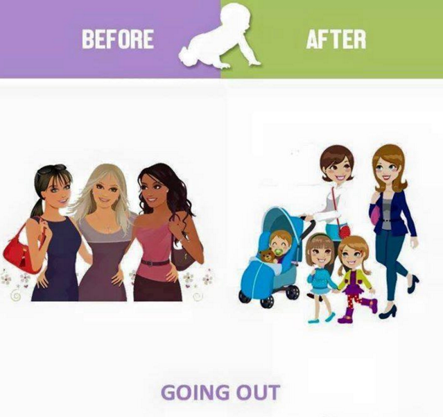10 Ilustrasi ini ungkap perbedaan wanita sebelum & sesudah punya anak