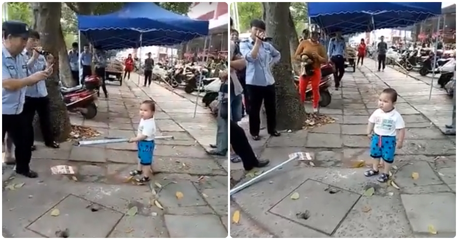 Kemarahan anak kecil tak terima lapak ibunya ditertibkan bikin ngakak