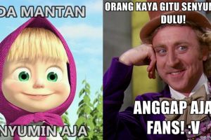21 Meme 'senyumin aja', dari mak jleb sampai bikin ketawa