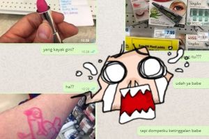 Drama percakapan cowok saat dititipin makeup sama pacar, bikin ngakak!