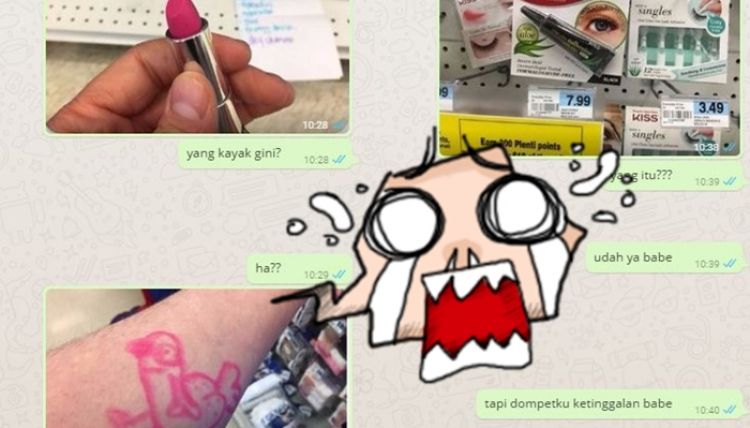 Drama Percakapan Cowok Saat Dititipin Makeup Sama Pacar Bikin Ng