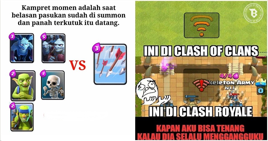 21 Gambar keseruan yang hanya dipahami gamer Clash Royale sejati