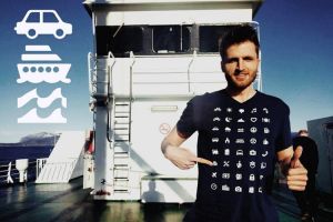 Kaos dengan 40 ikon ini akan membantumu saat traveling ke luar negeri!