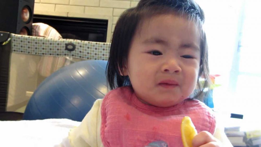 bayi makan lemon  © 2016 brilio.net bayi makan lemon  © 2016 brilio.net