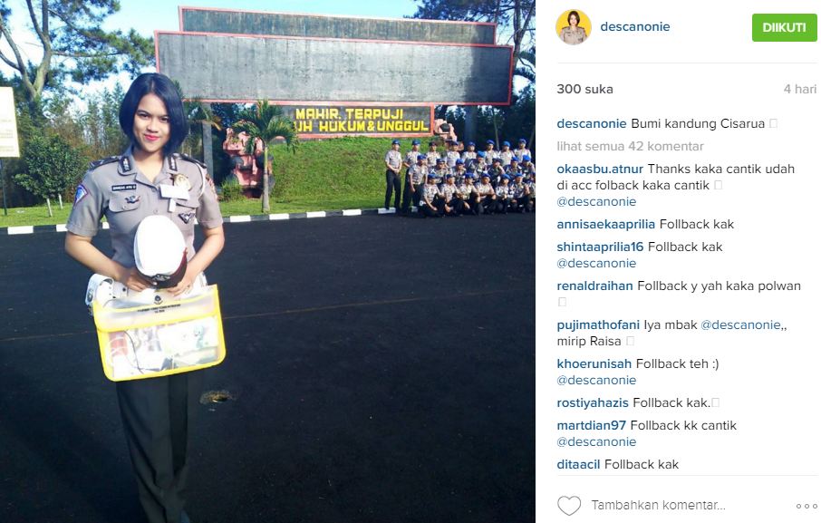 polwan Raisa © 2016 brilio.net polwan Raisa © 2016 brilio.net