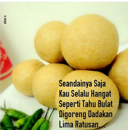 tahu bulat  © 2016 brilio.net