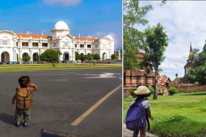 13 Foto ulah lucu anak-anak saat traveling,  gaya abis bikin gemes! 