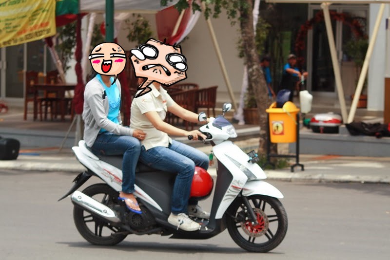 tipe pengendara motor dilihat dari helmnya © 2016 brilio.net