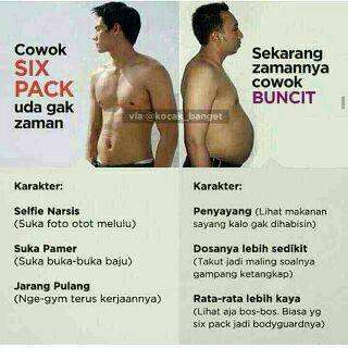 20 meme cowok buncit vs six pack © 2016 brilio.net 20 meme cowok buncit vs six pack © 2016 brilio.net