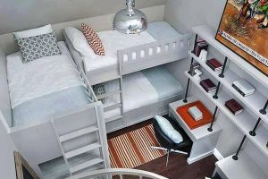 25 Desain tempat tidur tingkat untuk kamu yang ingin banyak anak
