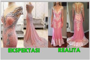 Beli gaun online seharga Rp 3 juta, gadis ini merasa dapat sprei