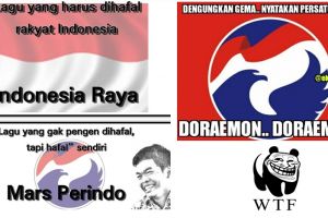 17 Meme kocak Mars Perindo yang nongol terus di TV, nyindir banget nih