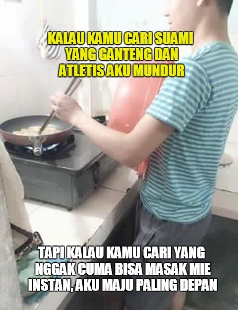 meme cowok masak © 2016 brilio.net