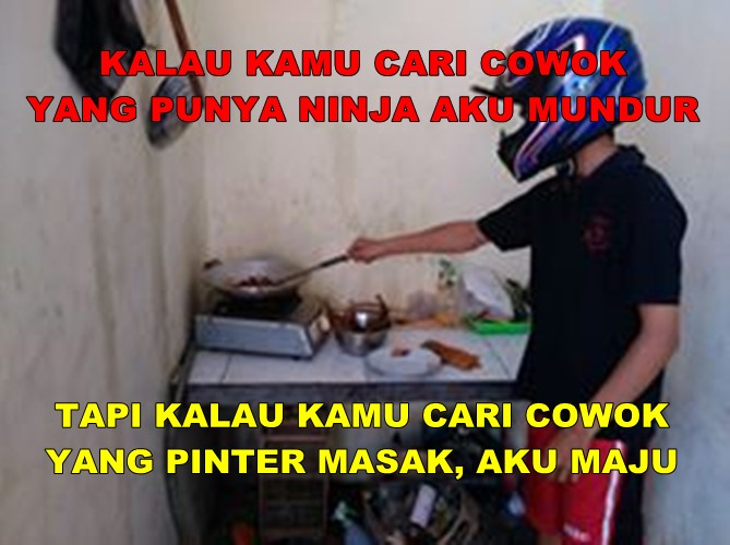 meme cowok masak © 2016 brilio.net