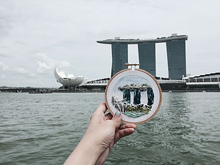 WOW - Traveler ini menggunakan rajutan untuk gambarkan kota yang dikunjunginya © 2016 brilio.net