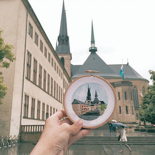 WOW - Traveler ini menggunakan rajutan untuk gambarkan kota yang dikunjunginya © 2016 brilio.net