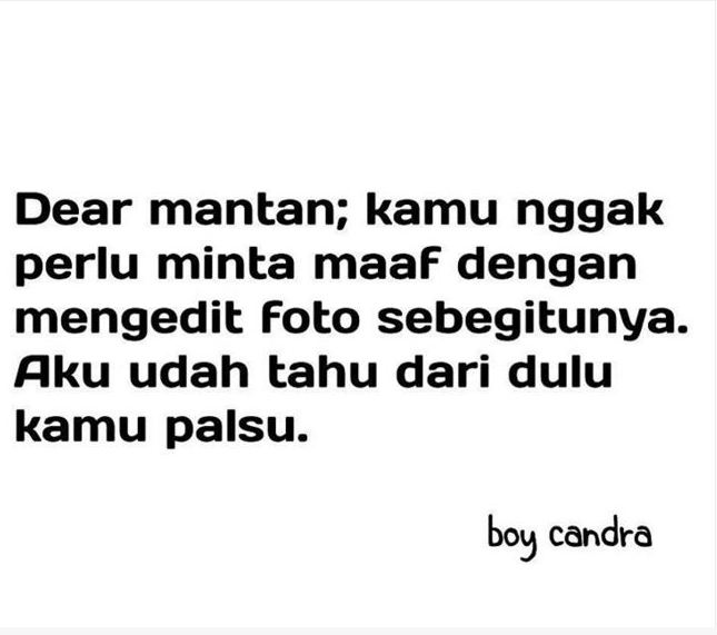 sindir maaf untuk mantan 1-16 © 2016 brilio.net