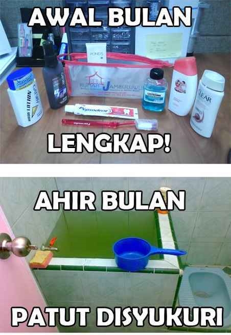 meme awal akhir bulan © 2016 brilio.net